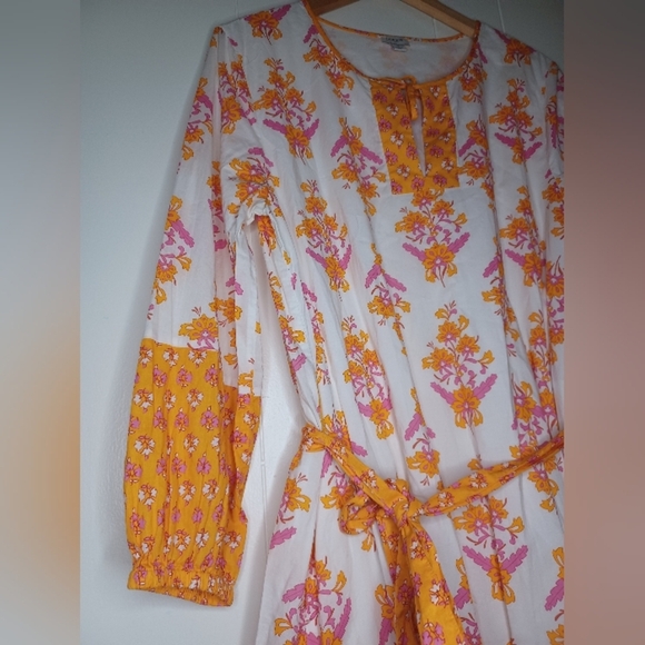 J. Crew Orange and Pink Floral Dress - Picture 8 of 12